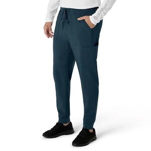 Men’s Carhartt Force Cross-Flex Jogger Scrub Pants Navy Blue Size S